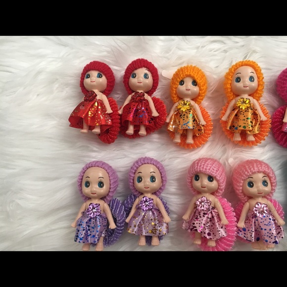 6 pairs of doll motif ponies - Picture 3 of 6